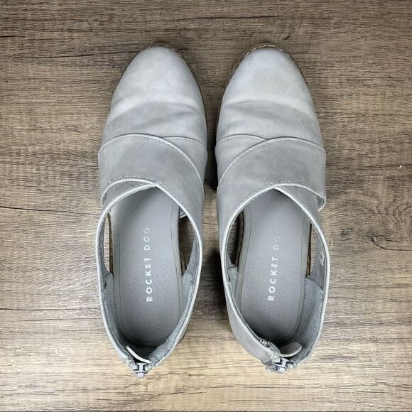 Rocket Dog-Maisie Grey Suede Ankle Loafer~Size 6 - Picture 6 of 9